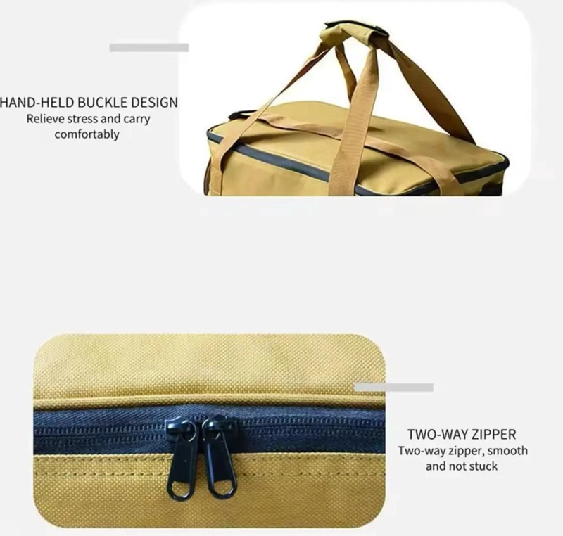 CANASTA PLEGABLE PARA PICNIC Y CAMPING CON MULTIPLES BOLSILLOS - 7