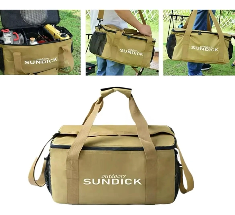 CANASTA PLEGABLE PARA PICNIC Y CAMPING CON MULTIPLES BOLSILLOS - 8