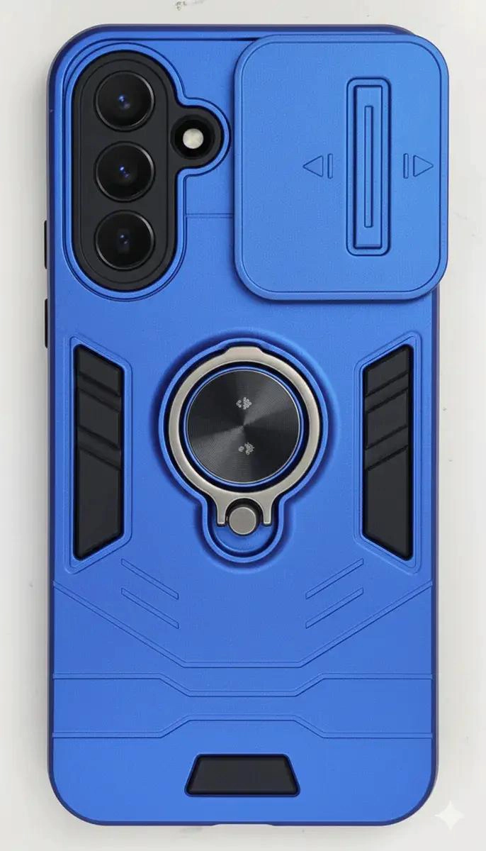 FUNDA ANTIGOLPE PARA SAMSUNG A16 CON ANILLO Y TAPA DESLIZANTE - 4