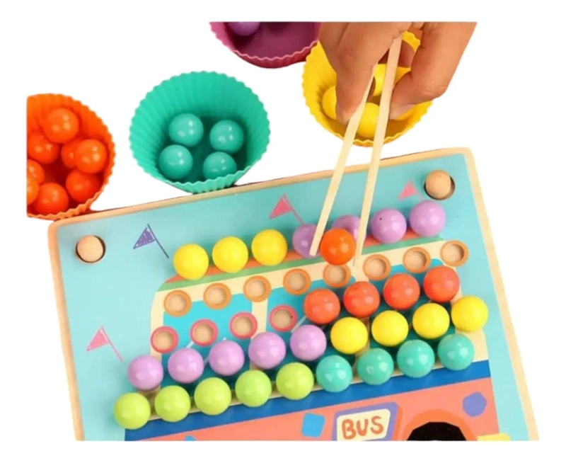 JUEGO DIDACTICO DE MADERA PARA APRENDER NUMEROS Y MATEMATICAS - 6