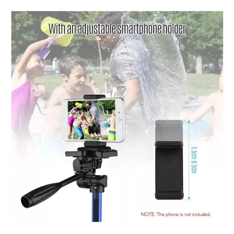 TRIPODE AJUSTABLE DE ALUMINIO PARA TELE FONO Y CAMARA - 2