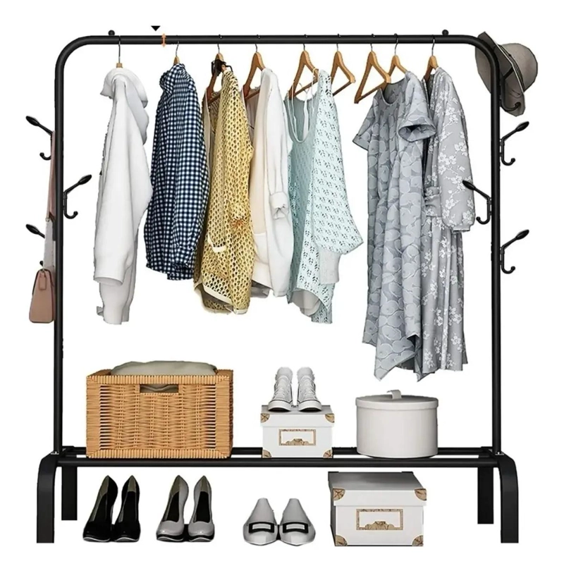 COLGADOR METALICO ORGANIZADOR PARA ROPA Y ACCESORIOS - 1