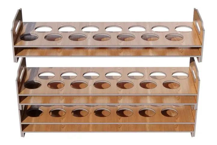 ORGANIZADOR APILABLE DE MADERA PARA HUEVOS IDEAL PARA COCINA - 2