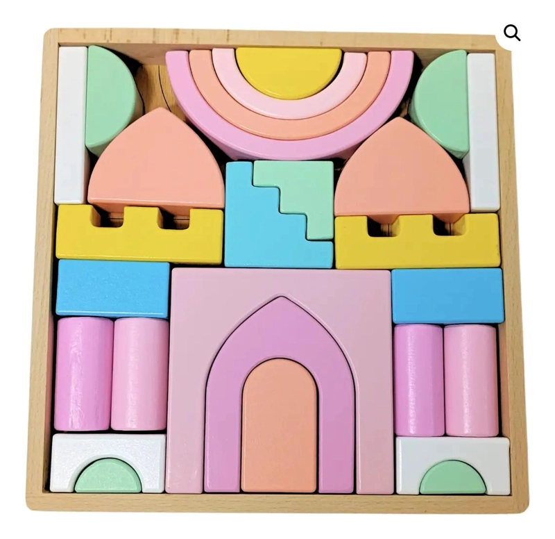 JUGUETE DIDACTICO DE MADERA PARA CREAR FIGURAS - 1