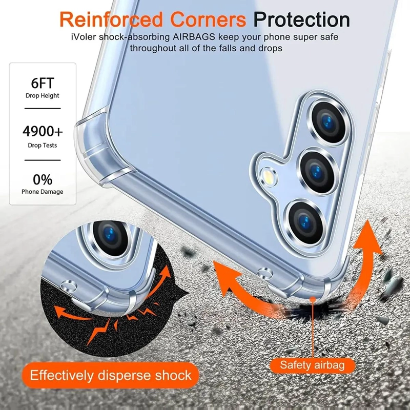 FUNDA TRANSPARENTE ANTI GOLPES PARA SAMSUNG GALAXY S24 5G - 3