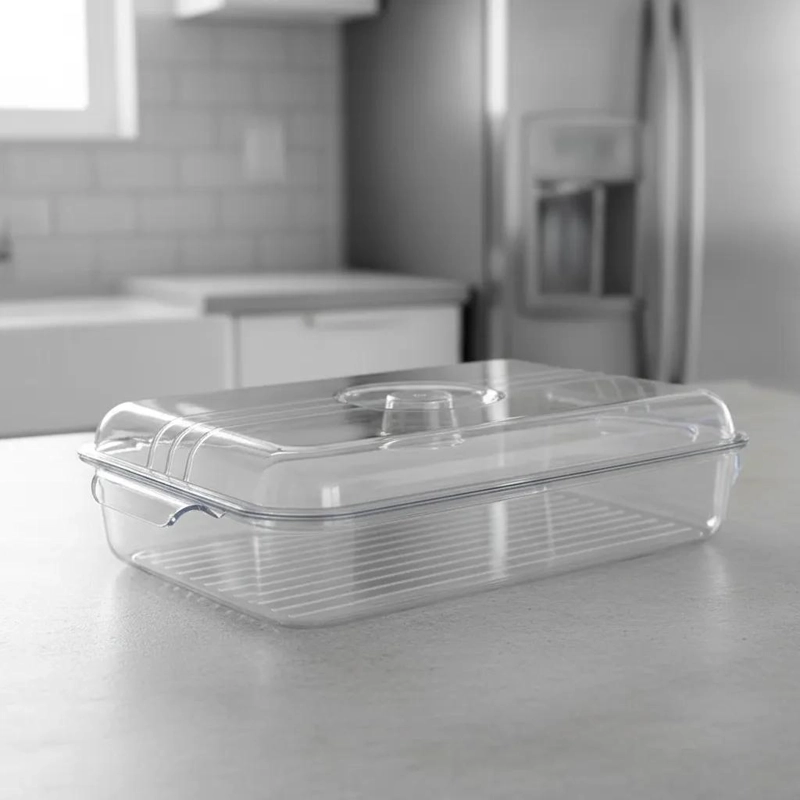 BANDEJA ORGANIZADOR ACRILICO PARA REFRIGERADOR MULTIUSOS - 4