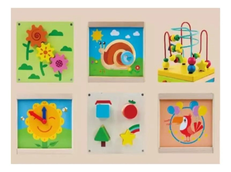 CUBO DIDACTICO DE MADERA PARA DESARROLLO INFANTIL - 8