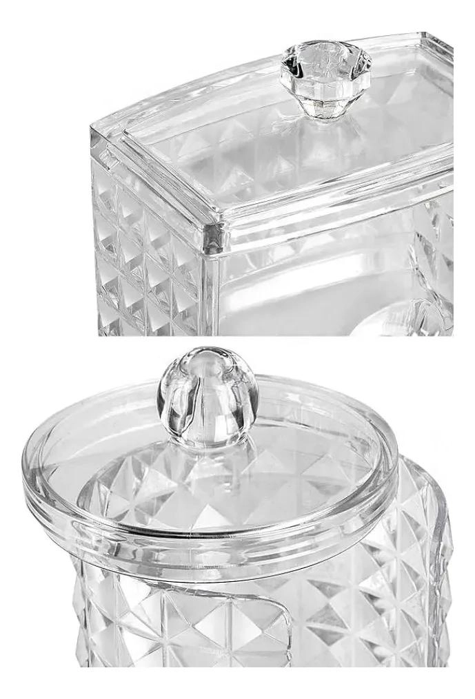 SET DE FRASCOS DE VIDRIO PARA COCINA Y DORMITORIO EN BLANCO - 2