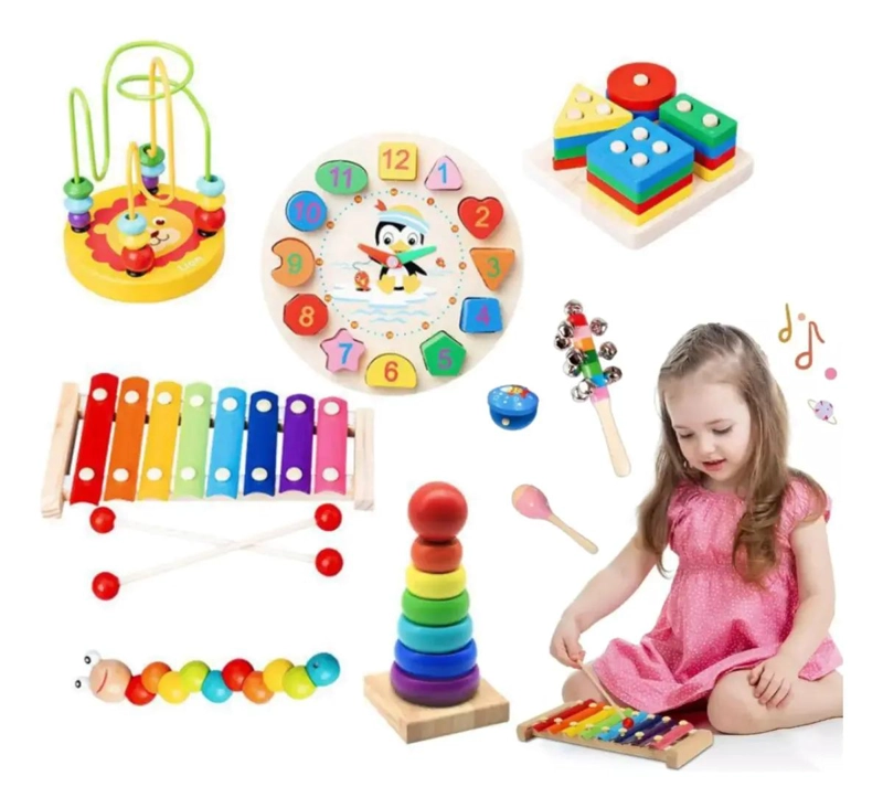 CONJUNTO DE JUGUETES DE ESTIMULACION TEMPRANA PARA NIÑOS - 1