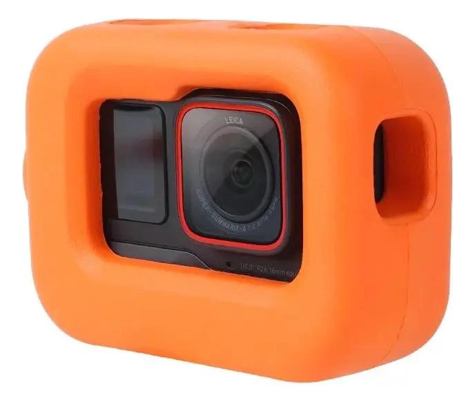 FUNDA FLOTANTE NARANJA PARA CAMARAS DE ACCION - 1