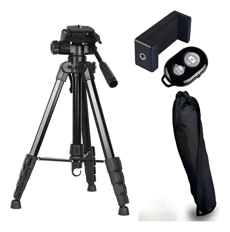 TRIPODE ESTABILIZADOR PORTATIL PARA CAMARA Y TELE FONO - 1