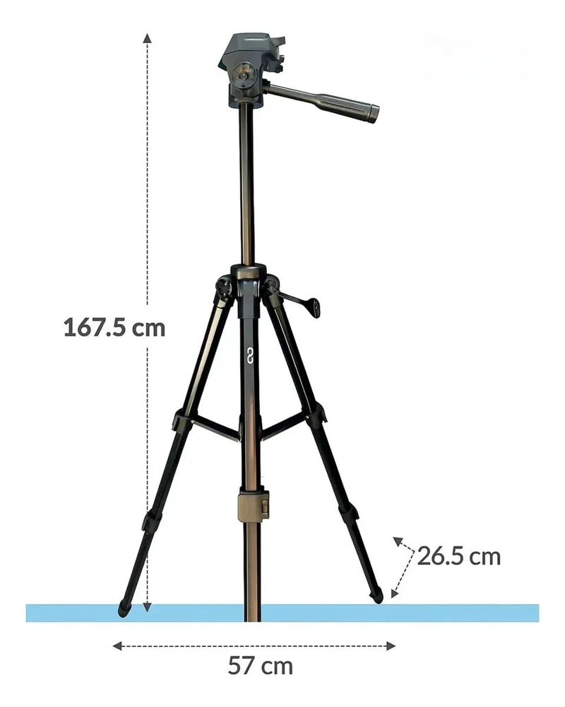 TRIPODE ESTABILIZADOR PORTATIL PARA CAMARA Y TELE FONO - 3