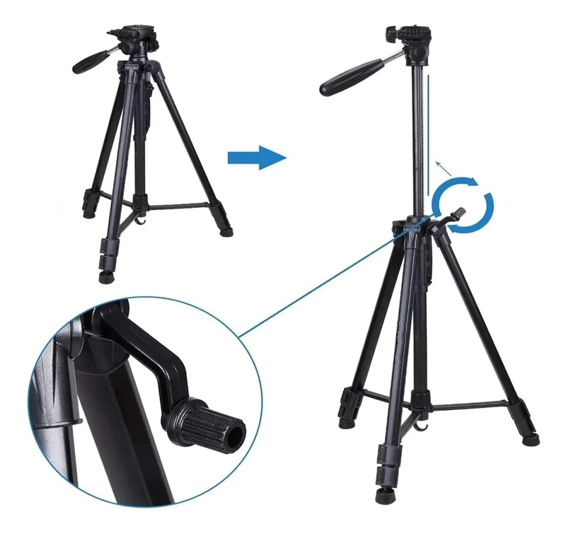 TRIPODE ESTABILIZADOR PORTATIL PARA CAMARA Y TELE FONO - 5