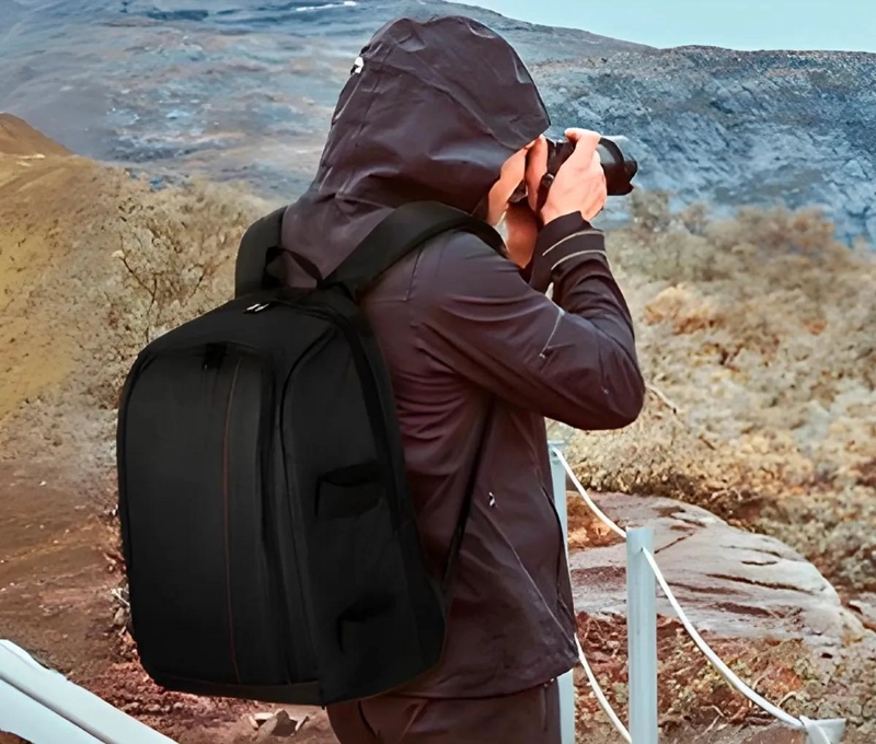 MOCHILA FOTOGRAFICA IMPERMEABLE CON COMPARTIMENTOS AJUSTABLES - 8