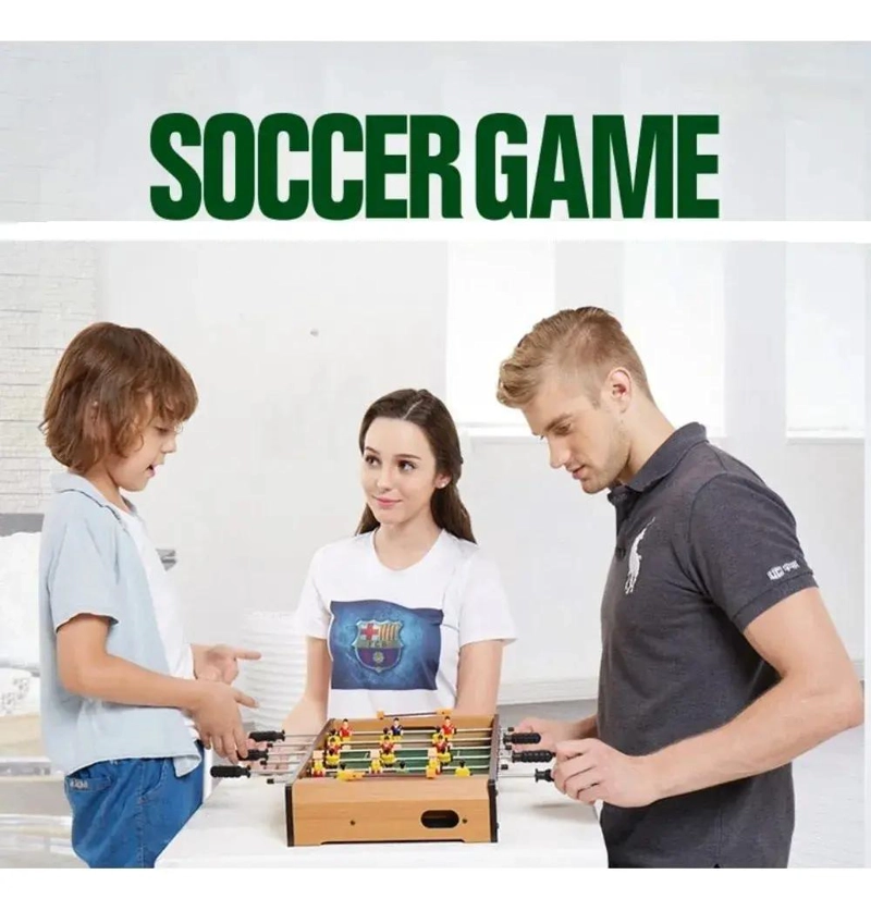 JUEGO DE MESA MINI FUTBOL TACA TACA DE MADERA - 6