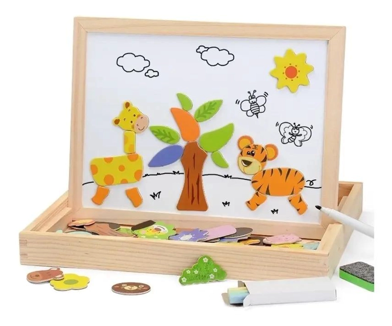 PACK DE PIZARRA MAGNE TICA Y LETRAS DIDACTICAS PARA NIÑOS - 2