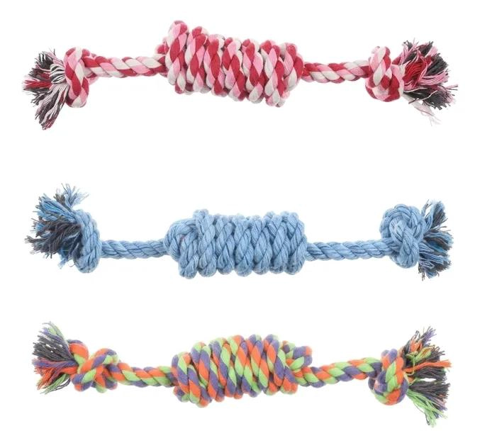 MORDEDOR DE CUERDA PARA PERROS DE 51 CM CON NUDOS - 1