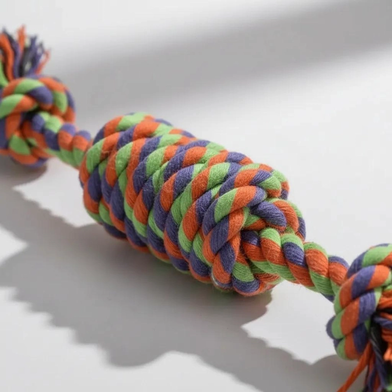 MORDEDOR DE CUERDA PARA PERROS DE 51 CM CON NUDOS - 6