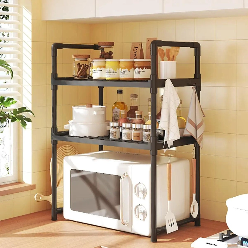 ESTANTE ORGANIZADOR DE COCINA PARA HORNO MICROONDAS - 6