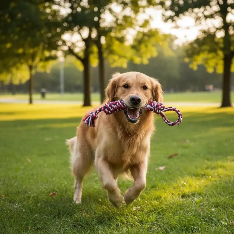 MORDEDOR DE CUERDA PARA PERROS 47 CM RESISTENTE Y DURADERO - 3