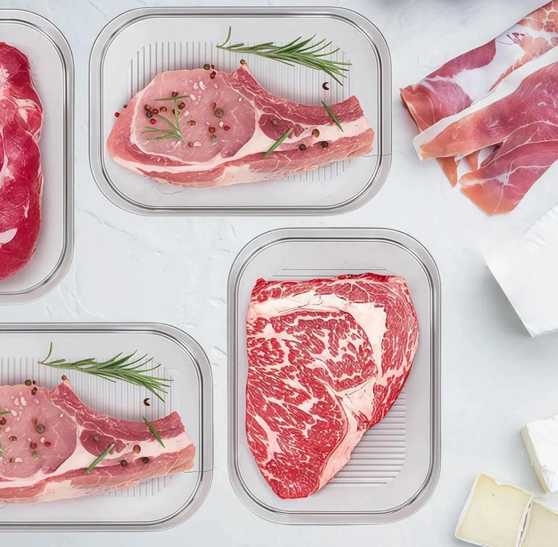 CONTENEDOR DE ALIMENTOS 4 COMPARTIMENTOS 2 LITROS CON TAPA - 8
