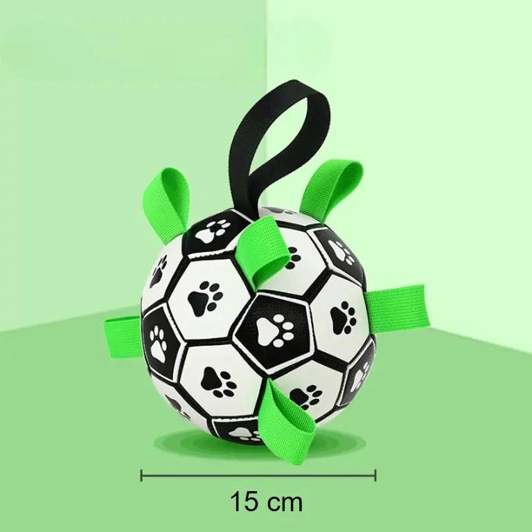 PELOTA DE FUTBOL INTERACTIVA PARA PERROS PEQUEÑOS Y MEDIANOS - 5