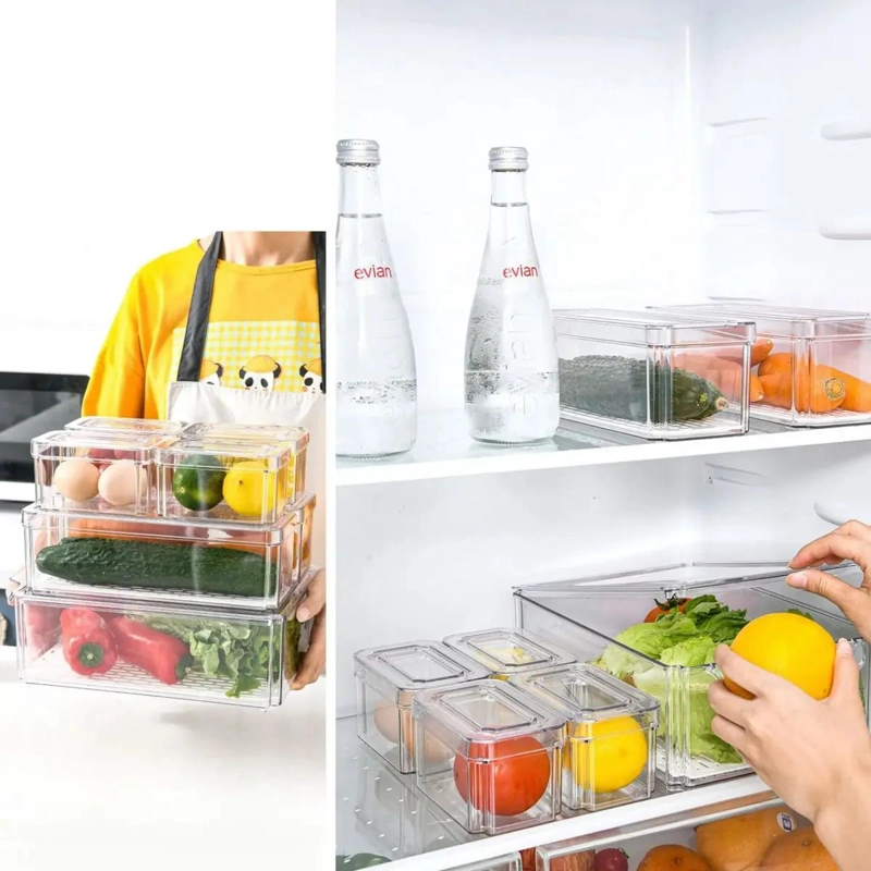 SET DE 7 CONTENEDORES ORGANIZADORES PARA REFRIGERADOR - 6