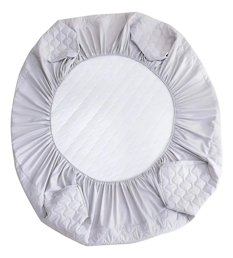 CUBRECOLCHON ACOLCHADO 2 PLAZAS IMPERMEABLE CON FUNDAS - 2