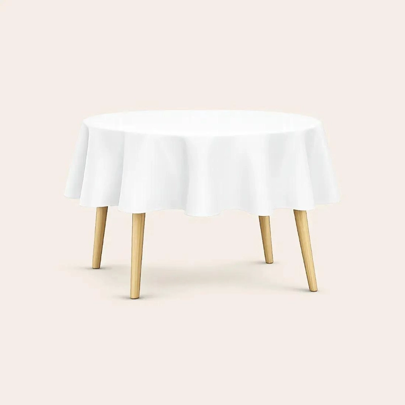MANTEL REDONDO IMPERMEABLE ANTIMANCHAS 180 CM PARA MESA - 2