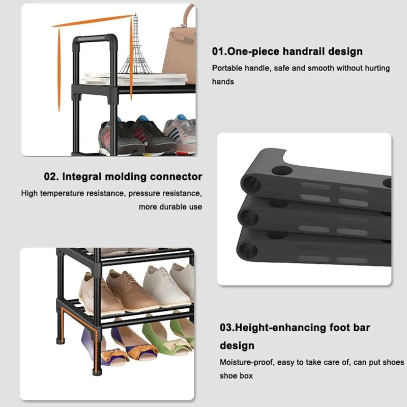 MUEBLE ZAPATERO ORGANIZADOR DE 4 NIVELES PARA CALZADO - 6