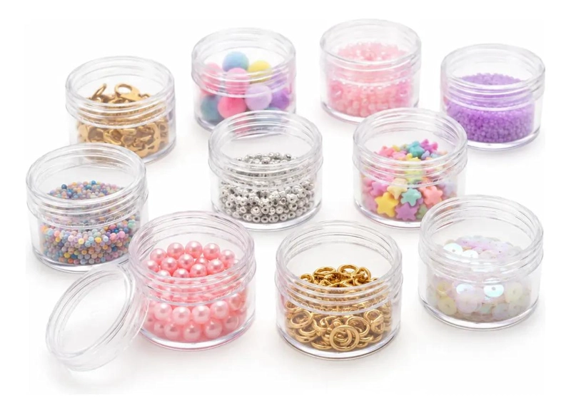 PACK DE 12 FRASCOS ORGANIZADORES TRANSPARENTES DE 30ML - 3