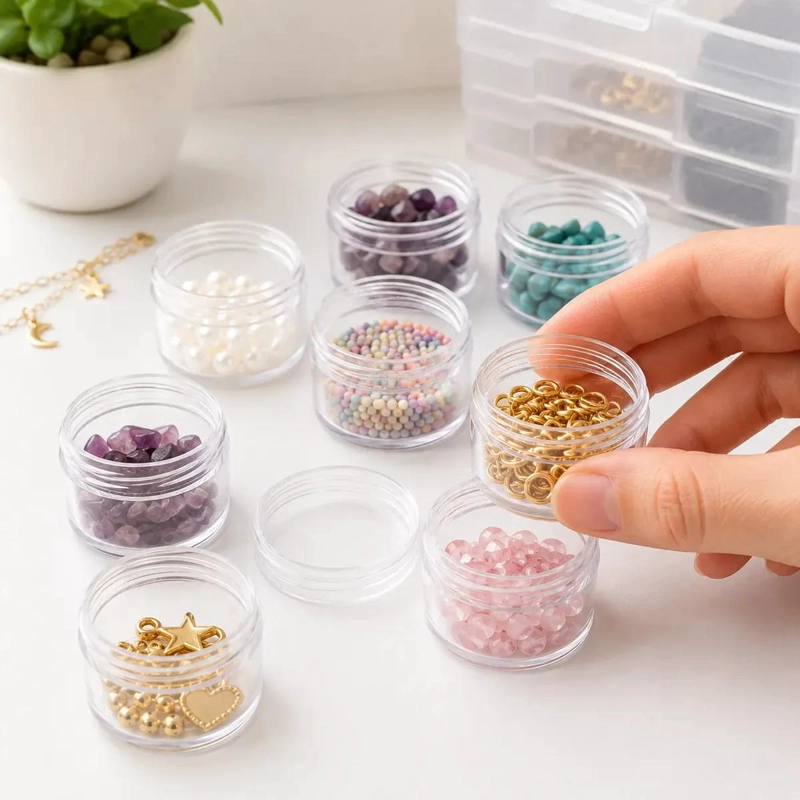 PACK DE 12 FRASCOS ORGANIZADORES TRANSPARENTES DE 30ML - 4