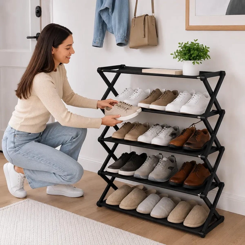 ZAPATERO ORGANIZADOR ARMABLE DE 5 NIVELES PARA CALZADO - 4
