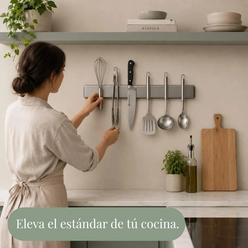 SOPORTE MAGNE TICO DE ACERO INOXIDABLE PARA CUCHILLOS 40 CM - 2