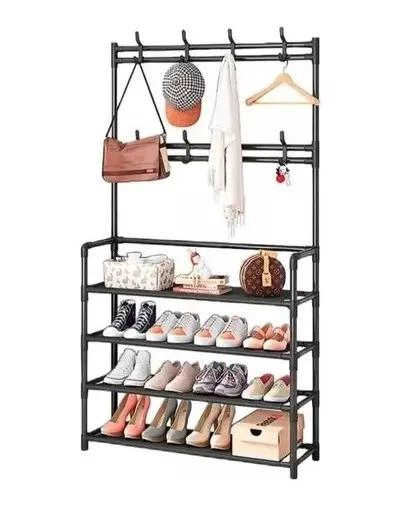 ORGANIZADOR COLGADOR DE ZAPATOS Y ROPA DE 4 NIVELES - 1