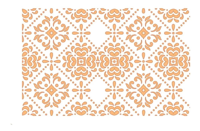 PLANTILLA DE REPOSTERIA PARA DECORAR TORTAS CON DISEÑO ARABE - 1