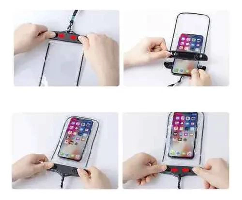 FUNDA IMPERMEABLE UNIVERSAL PARA TELE FONO CELULAR - 1