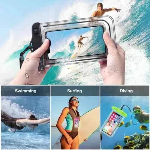 FUNDA IMPERMEABLE UNIVERSAL PARA TELE FONO CELULAR - 2