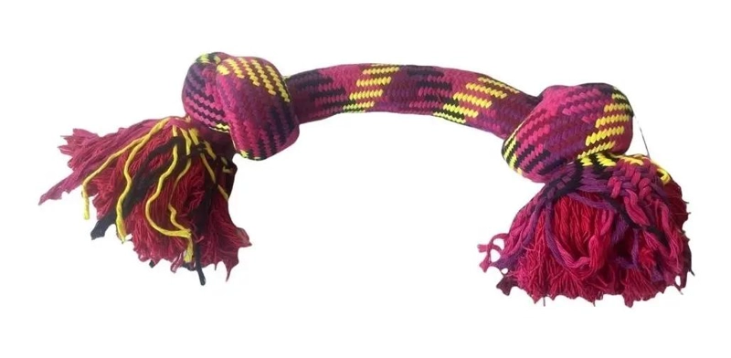 JUGUETE DE CUERDA TRENZADA PARA PERROS DE 60 CM - 1