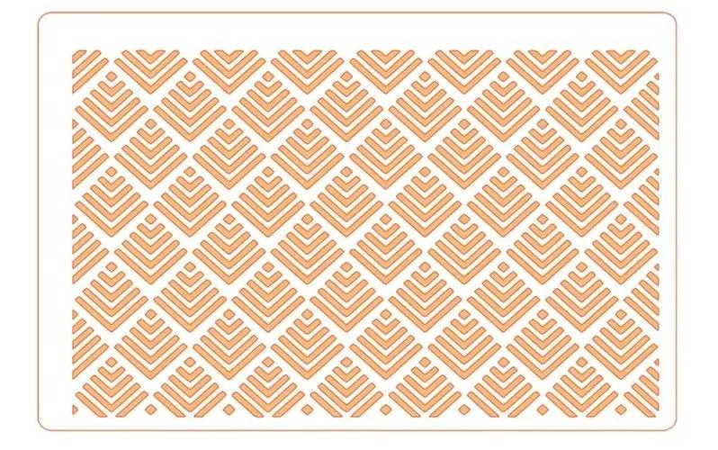 STENCIL DE REPOSTERIA PARA DECORAR TORTAS CON DISEÑO DE DIAMANTES - 1