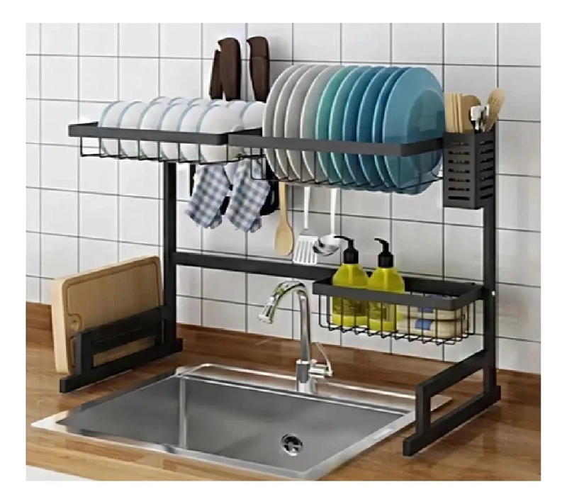 ESCURRIDOR DE COCINA DE ACERO INOXIDABLE 65 CM PARA PLATOS - 2
