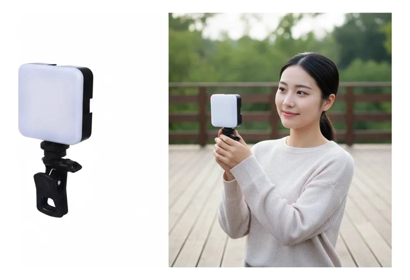 MINI LUZ LED RGB PORTATIL PARA VIDEOS Y LLAMADAS - 4