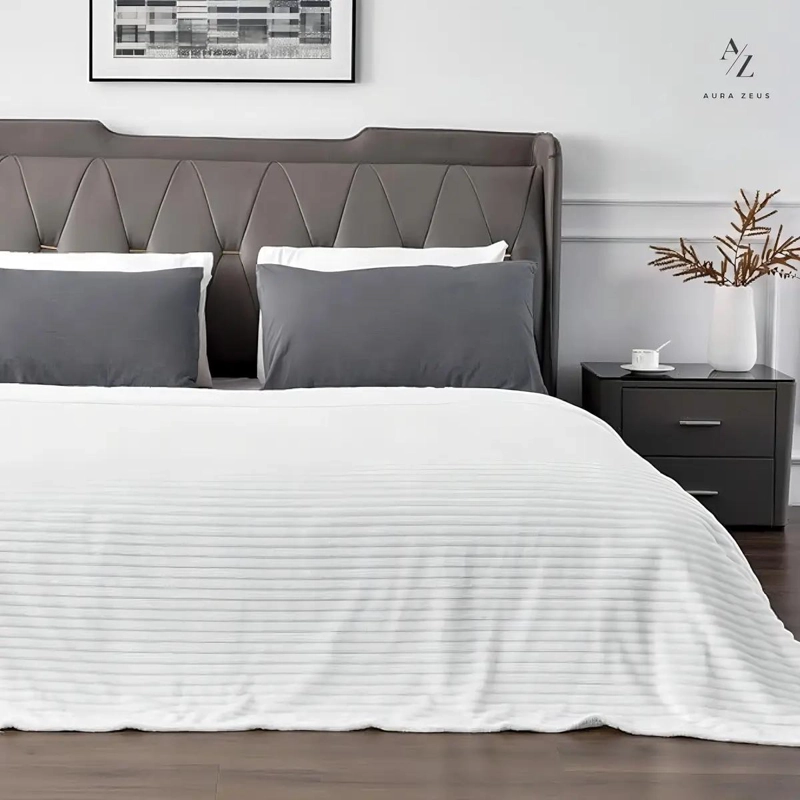 FRAZADA MANTA AURA ZEUS 130X150 CM SUAVE Y DECORATIVA - 2