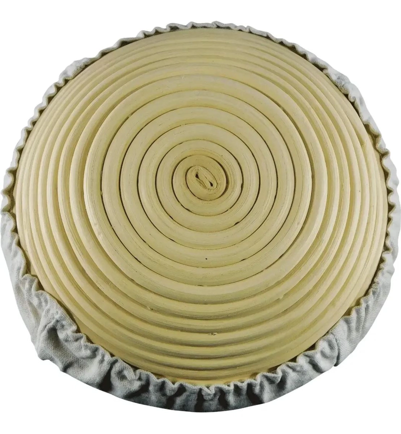 CESTA REDONDA DE RATTAN PARA FERMENTACION DE PANES 20 CM - 5