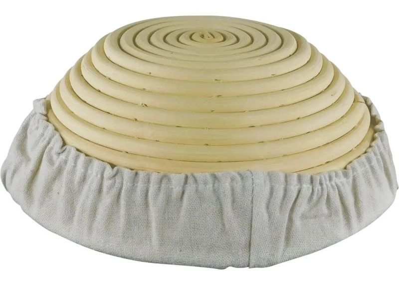 CESTA REDONDA DE RATTAN PARA FERMENTACION DE PANES 20 CM - 6