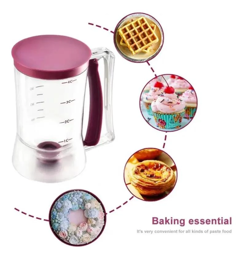 DISPENSADOR DE MEZCLAS PARA REPOSTERIA 900ML IDEAL PARA POSTRES - 2