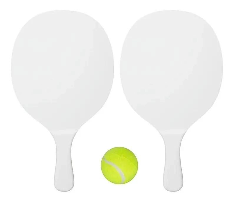 SET DE PALETAS DE PLAYA MDF CON BOLSO Y PELOTA - 2