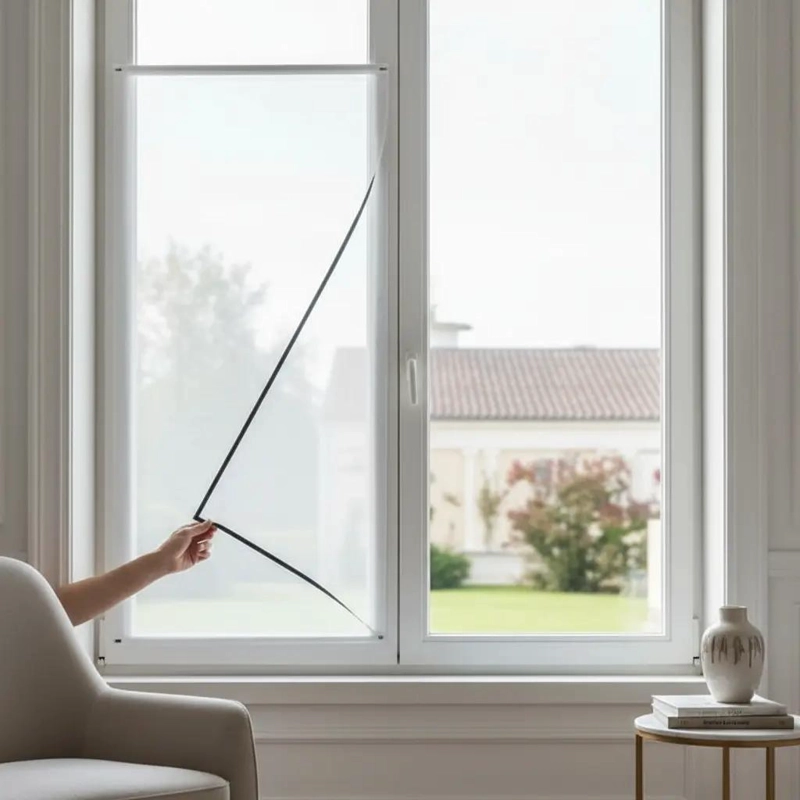 CORTINA MALLA IMANTADA PARA VENTANA 150X180 CM - 1