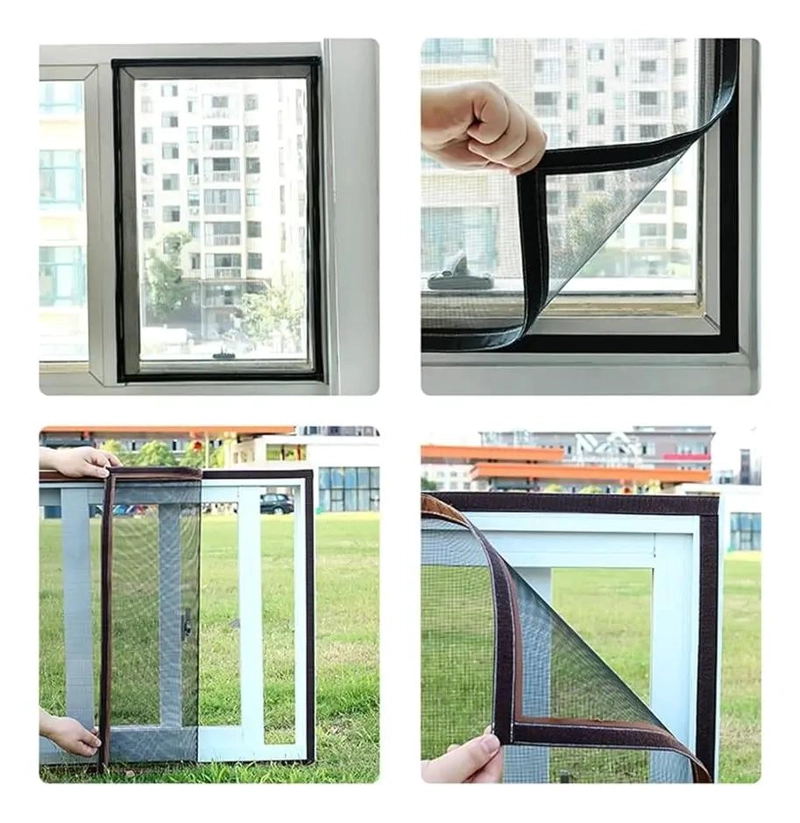 CORTINA MALLA IMANTADA PARA VENTANA 150X180 CM - 3