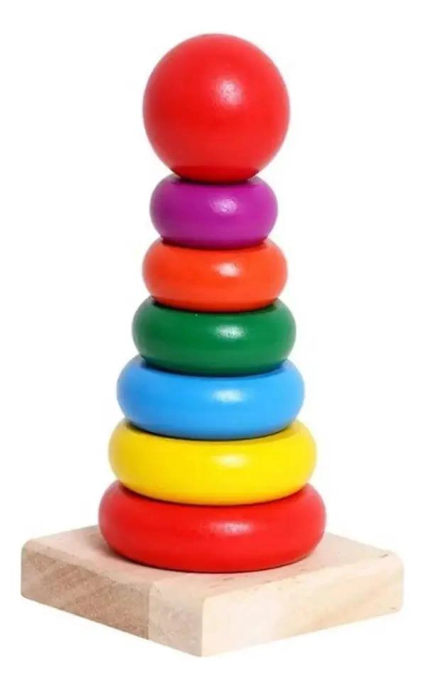 PACK DE 4 JUGUETES DIDACTICOS DE MADERA PARA BEBE S - 2
